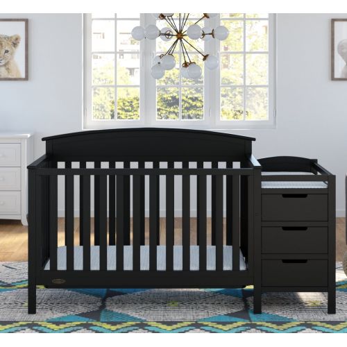 그라코 Graco Benton 5 in 1 Crib and Changer Black