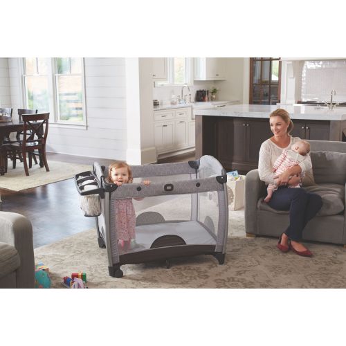 그라코 Graco Pack n Play Quick Connect Portable Bouncer Playard with Bassinet, Albie