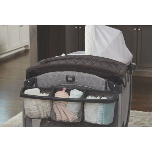 그라코 Graco Pack n Play Quick Connect Portable Bouncer Playard with Bassinet, Albie