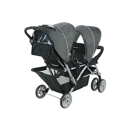 그라코 Graco DuoGlider Double Stroller | Lightweight Double Stroller with Tandem Seating, Glacier