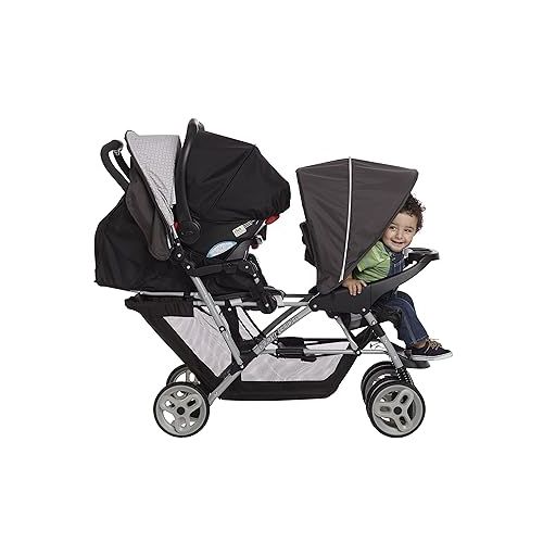 그라코 Graco DuoGlider Double Stroller | Lightweight Double Stroller with Tandem Seating, Glacier