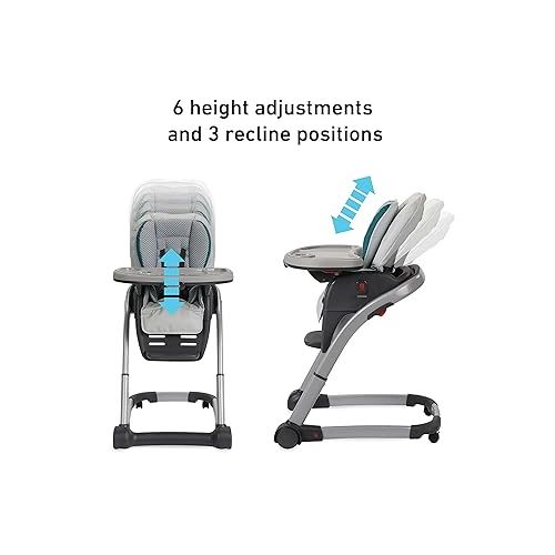 그라코 Graco Blossom 6 in 1 Convertible High Chair, Redmond, Infant Highchair, Toddlers Booster & Convenient for Travel