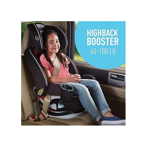 그라코 Graco Grows4Me 4-in-1 Car Seat, Convertible Infant to Toddler Car Seat and Booster, West Point Design, for 10 Years of Safe, Comfortable Journeys