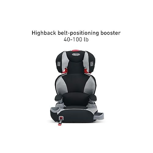 그라코 Graco TurboBooster LX Highback Booster Seat with Latch System, Matrix, 10.55 Pound