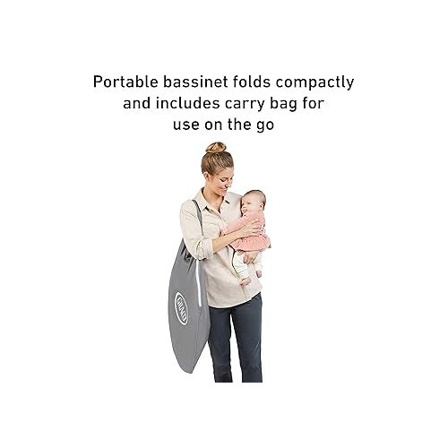 그라코 Graco Pack n Play Dome LX Playard with Baby Bassinet, Lightweight Portable Crib, Push-Button Fold Travel Crib, Redmond, Convertible