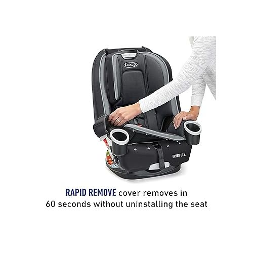 그라코 Graco 4Ever DLX 4-in-1 Car Seat, Fairmont | Infant to Toddler Car Seat, with 10 Years of Use | Rear-facing, Forward-facing and Booster Modes | Safe, Comfortable and Convenient