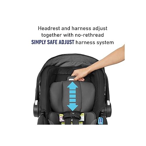 그라코 Graco SnugFit 35 Infant Car Seat | Baby Car Seat with Anti Rebound Bar, Gotham