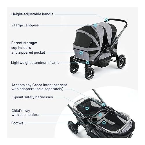 그라코 Graco Modes Adventure Stroller Wagon, Acadia