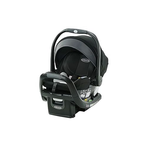 그라코 GRACO, SnugFit 35 DLX Infant Car Seat Baby Car Seat with Anti Rebound Bar, Spencer, 27.5x17.5x25.5 Inch (Pack of 1)
