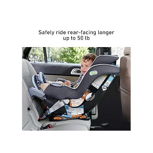 그라코 Graco Extend2Fit Convertible Car Seat, Rear-Facing and Forward-Facing, Extended Rear-Facing Seat Option, Redmond, Ideal for Newborns, Infants, and Toddlers