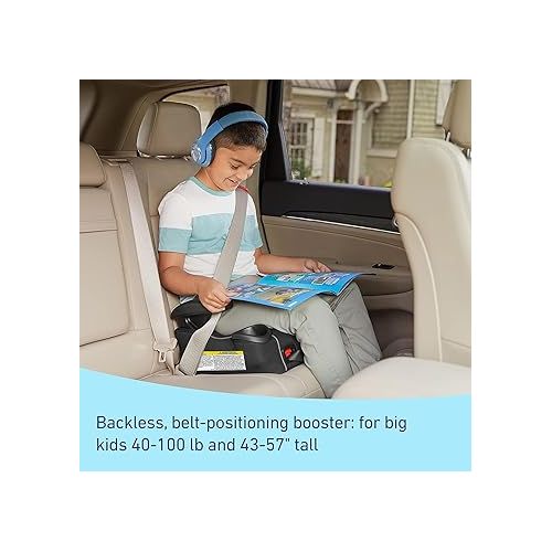 그라코 Graco® TurboBooster® LX Backless Booster with Affix Latch | Backless Booster Seat for Big Kids Transitioning to Vehicle Seat Belt, Montgomery