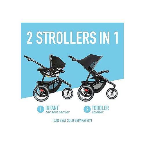 그라코 Graco FastAction Jogger LX Stroller - Drive, Convenient One-Hand Fold, Infant Car Seat Compatible, Ideal for Parents on The Go