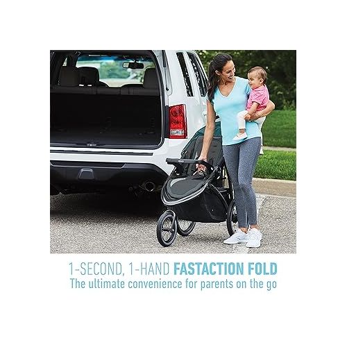 그라코 Graco FastAction Jogger LX Stroller - Drive, Convenient One-Hand Fold, Infant Car Seat Compatible, Ideal for Parents on The Go