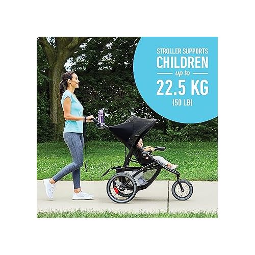 그라코 Graco FastAction Jogger LX Stroller - Drive, Convenient One-Hand Fold, Infant Car Seat Compatible, Ideal for Parents on The Go