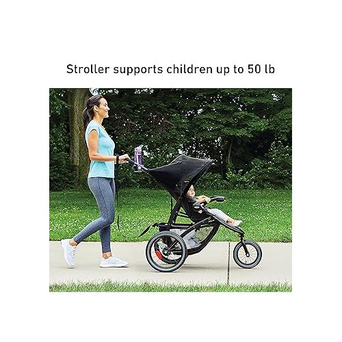 그라코 Graco FastAction Jogger LX Stroller, Convenient One-Hand Fold, Infant Car Seat Compatible, Redmond
