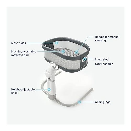 그라코 Graco® DreamMore™ Bedside Bassinet Deluxe with Calming Motion