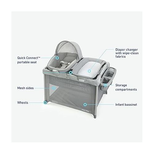 그라코 Graco Pack 'n Play FoldLite Playard, Modern Cottage Collection