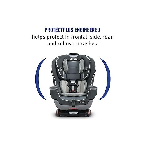 그라코 Graco Extend2Fit Convertible Car Seat, Spire, Safe and Comfortable Ride Designed for Growing Children