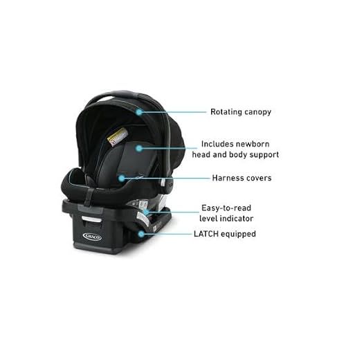 그라코 Graco SnugRide SnugLock 35 Infant Car Seat, Harleigh