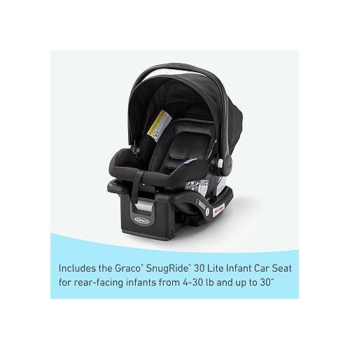 그라코 Graco Outpace LX All-Terrain Travel System - Includes SnugRide 30 Lite Infant Car Seat, Briggs, High-Performance Stroller/Car Seat Combo, Practical & Durable