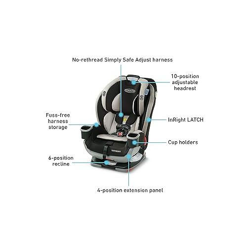 그라코 Graco Extend2Fit 3-in-1 Car Seat, Stocklyn