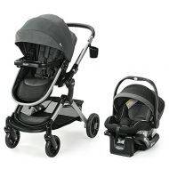 Graco Modes Nest Travel System with Adjustable Reversible Seat, Pram Mode, Lightweight Aluminum Frame, and SnugRide 35 Lite Elite Infant Car Seat, Sullivan