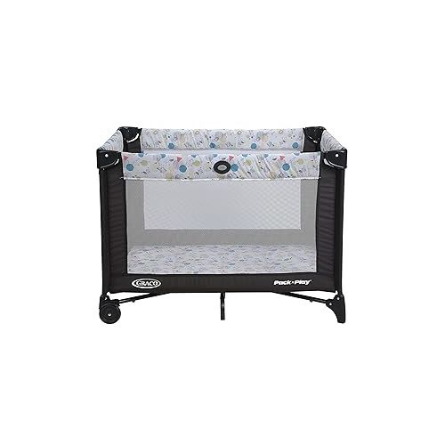 그라코 Graco Pack and Play Portable Playard, Push Button Compact Fold, Carnival