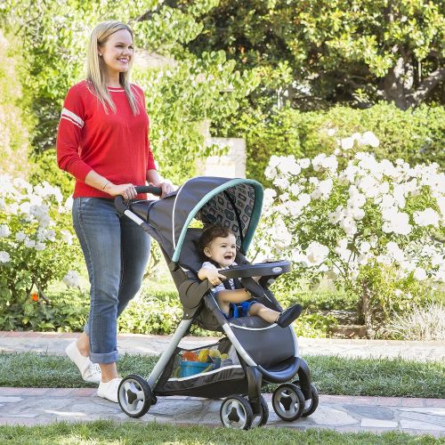 그라코 Graco Fastaction Fold Click Connect Travel System Stroller, Finley, One Size