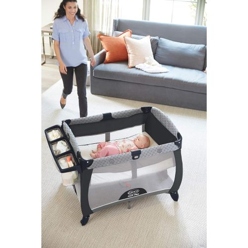 그라코 Graco Pack n Play Quick Connect Portable Napper Deluxe Bassinet, Diana