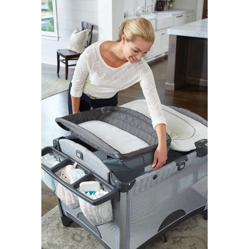 그라코 Graco Pack n Play Quick Connect Portable Napper Deluxe Bassinet, Diana