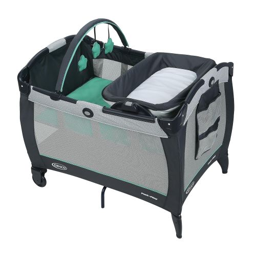 그라코 Graco Pack n Play Playard Reversible Napper & Changer LX Bassinet, Landry