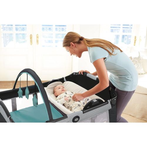 그라코 Graco Pack n Play Playard Reversible Napper & Changer LX Bassinet, Landry