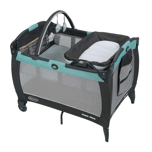 그라코 Graco Pack n Play Playard Reversible Napper & Changer LX Bassinet, Landry