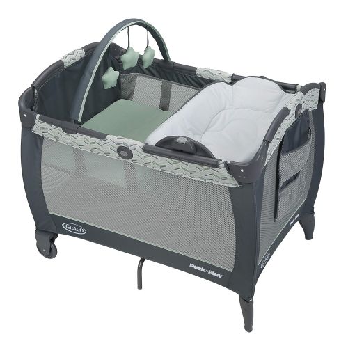 그라코 Graco Pack n Play Playard Reversible Napper & Changer LX Bassinet, Landry