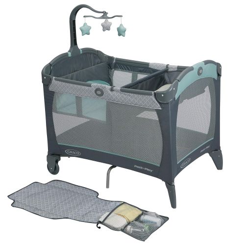 그라코 Graco Pack n Play Change n Carry Playard, Manor