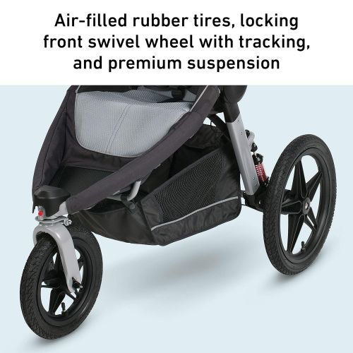 그라코 Graco Relay Click Connect Jogging Stroller Travel System, Glacier 2015