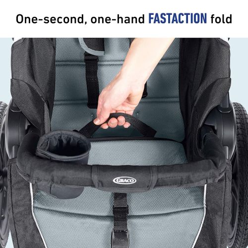 그라코 Graco Relay Click Connect Jogging Stroller Travel System, Glacier 2015