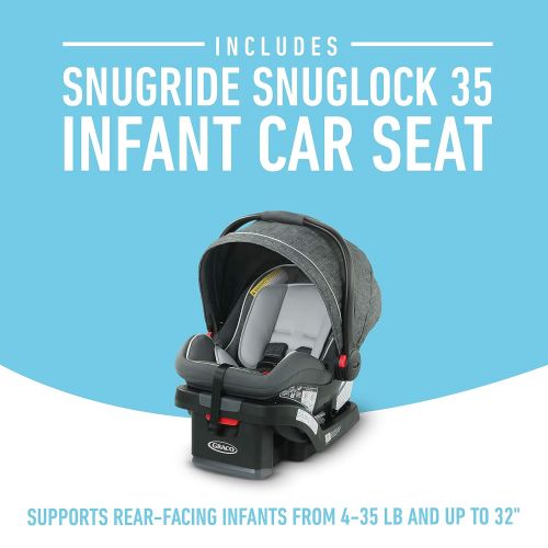 그라코 Graco Modes Bassinet Travel System | Includes Modes Bassinet Stroller and SnugRide SnugLock 35 Infant Car Seat, Wynton