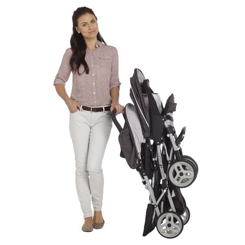 그라코 Graco DuoGlider Double Stroller | Lightweight Double Stroller with Tandem Seating, Glacier