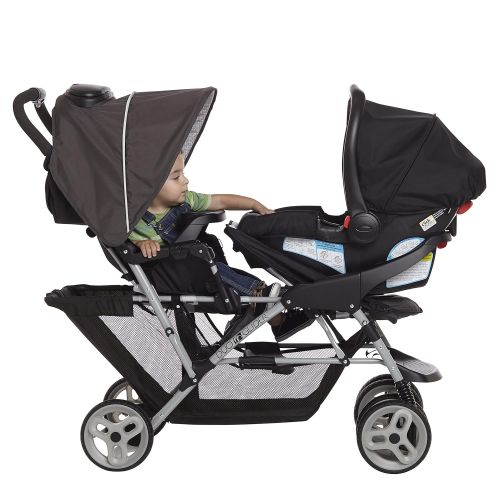 그라코 Graco DuoGlider Double Stroller | Lightweight Double Stroller with Tandem Seating, Glacier