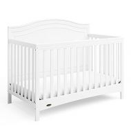 Graco Paris 4-in-1 Convertible Crib (White) - GREENGUARD Gold Certified, Converts to Toddler Bed, Daybed and Full Bed, Fits Standard Crib Mattress, Adjustable Mattress Base