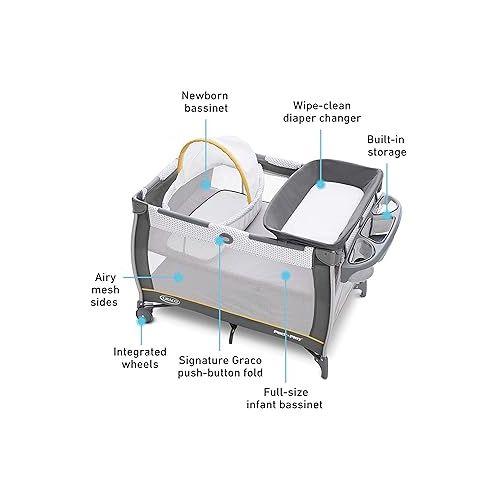 그라코 Graco Pack 'n Play Care Suite™ Bassinet Playard, Wells