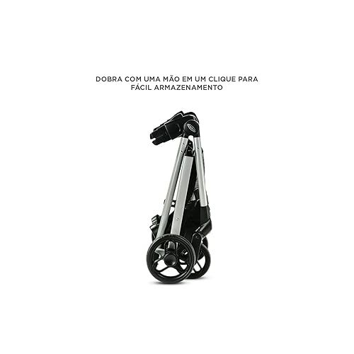 그라코 Graco Modes Element LX Travel System | Includes Baby Stroller with Reversible Seat, Extra Storage, Child Tray, One Hand Fold and SnugRide 35 Lite LX Infant Car Seat, Lynwood