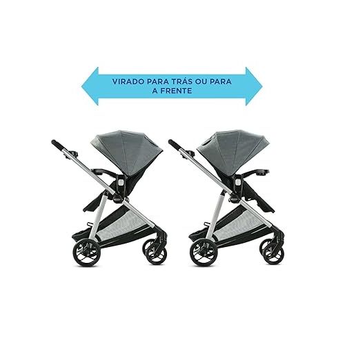 그라코 Graco Modes Element LX Travel System | Includes Baby Stroller with Reversible Seat, Extra Storage, Child Tray, One Hand Fold and SnugRide 35 Lite LX Infant Car Seat, Lynwood