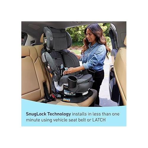 그라코 Graco Turn2Me 3-in-1 Car Seat with Rotating Feature, Highback Booster, for Newborn to Toddler up to 100lbs, in Manchester