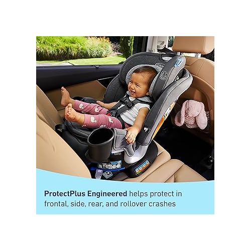 그라코 Graco Turn2Me 3-in-1 Car Seat with Rotating Feature, Highback Booster, for Newborn to Toddler up to 100lbs, in Manchester