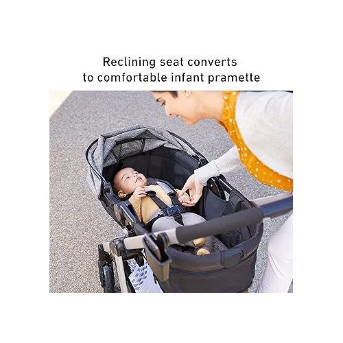 그라코 Graco Redmond Modes Pramette Stroller, 3-in-1 Convertible: Car Seat Carrier, Infant Pramette to Toddler Stroller with Reversible Seat and One-hand Fold