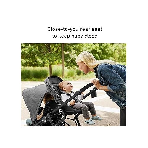 그라코 Graco Ready2Grow 2.0 Double Stroller Features Bench Seat and Standing Platform Options, Rafa