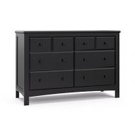 Graco Benton 6 Drawer Dresser (Black) - Easy New Assembly Process, Universal Design, Durable Steel Hardware and Euro-Glide Drawers with Safety Stops, Coordinates with Any Nursery