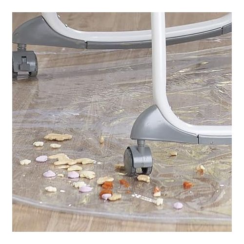 그라코 Graco Under High Chair Mat - Clear, Waterproof & Washable Plastic Food/Spill Catcher - 50